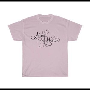 Maid Of Honor Wedding T-shirt Size S - 5X
